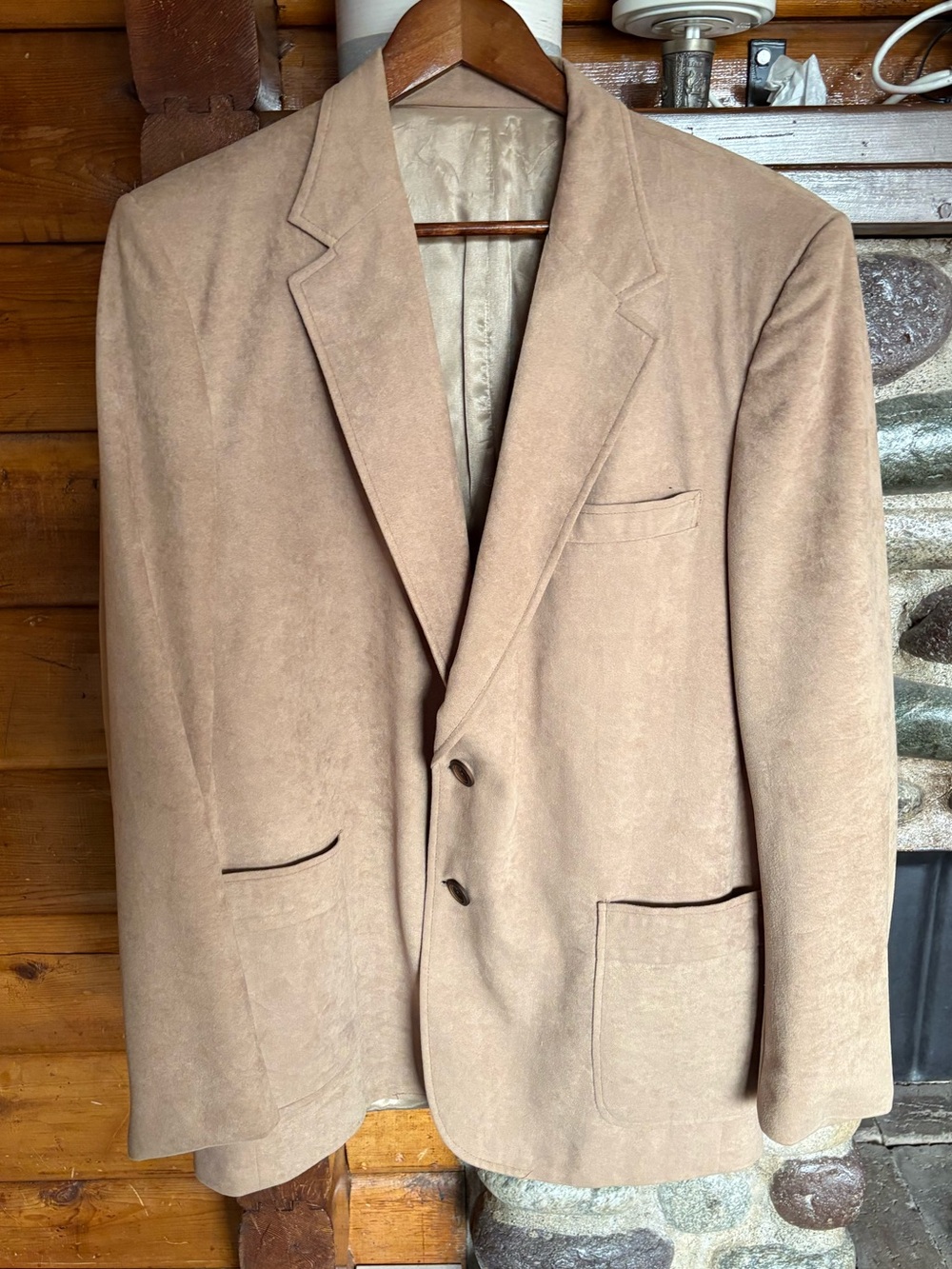 Vintage Biltmore Camel Suede Feel Blazer Sport Coat Union Made